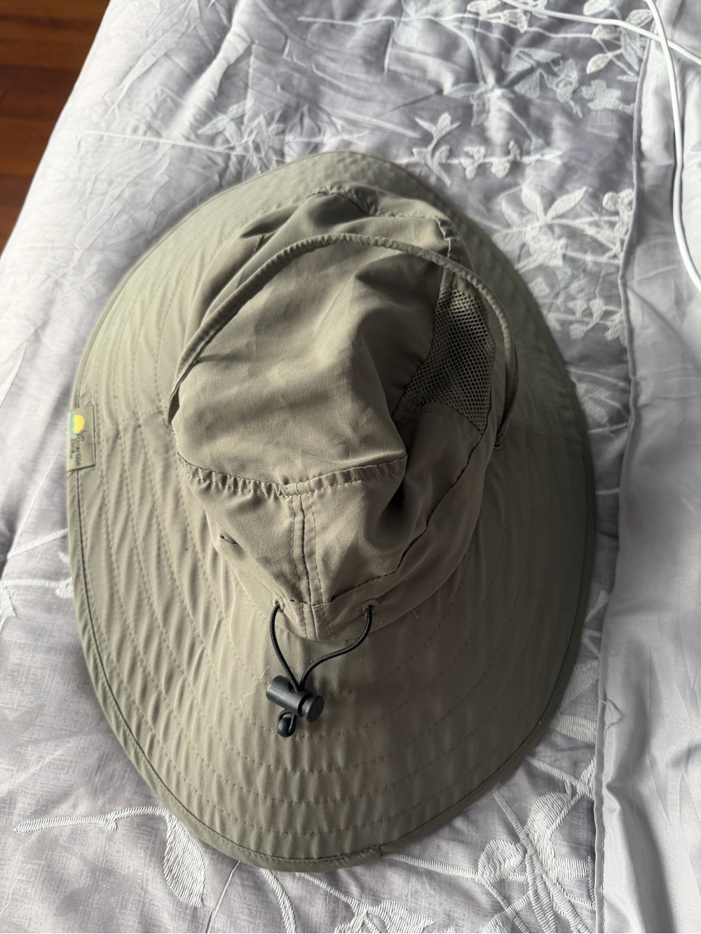 Unbranded Men's Khaki Wide Brim Outdoor Sun Hat 50+ of